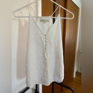 Embroidered white blouse from LOFT